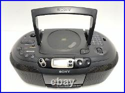 SONY CFD-23 Boombox Stereo Radio Double Cassette CD Vintage 1996 Work Good Look