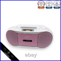 SONY CFD-S70 Pink Stereo CD Player Cassette Recorder AM/FM Radio Boombox CFDS70 SONY CFD-S70 Pink Stereo CD Player Cassette Recorder AM/FM Radio Boombox CFDS70