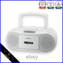 SONY CFD-S70 White Stereo CD Player Cassette Recorder AM/FM Radio Boombox CFDS70 SONY CFD-S70 White Stereo CD Player Cassette Recorder AM/FM Radio Boombox CFDS70