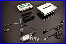 SONY Cassette Walkman WM-EX600 White x2 Refurbished & Mint