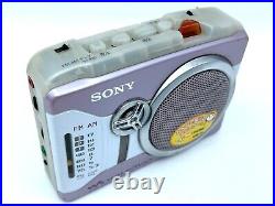 SONY Radio Cassette WALKMAN WM-GX200 Pink 2Way Speaker Refurbished from JAPAN