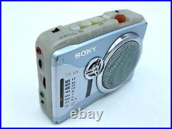 SONY Radio Cassette WALKMAN WM-GX200 blue 2Way Speaker Refurbished from JAPAN
