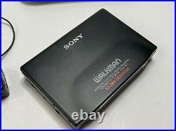 SONY WALKMAN WM-702 & Headphones MDR-EW33E Personal Cassette Player RESTORED