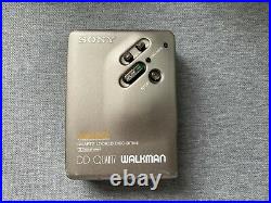 SONY WALKMAN WM-DD33 Silver MEGA BASS REFURBISHED Stereo Cassette Player