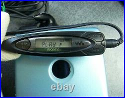 SONY WALKMAN WM-EX610 Personal Cassette Player remote AA pack Full working BLUE