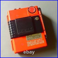 SONY WM-75 Sports Walkman Cassette Player. Red. Working