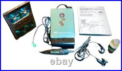 SONY WM-EX610 Cassette Green Walkman Refurbished Fully Functional Used