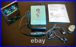SONY WM-EX610 Cassette Green Walkman Refurbished Fully Functional Used
