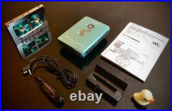 SONY WM-EX610 Cassette Green Walkman Refurbished Fully Functional Used