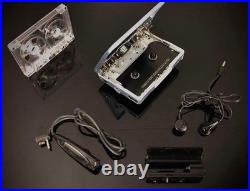 SONY WM-EX651 Portable Cassette Player Walkman Blue Refurbished Remote Set