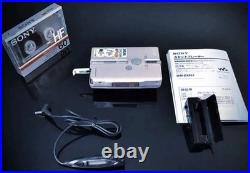 SONY WM-EX651 Portable Cassette Player Walkman Silver Refurbished Remote Set
