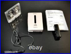 SONY WM-EX651 Portable Cassette Player Walkman Silver Refurbished Remote Set