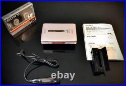 SONY WM-EX651 Portable Cassette Player Walkman Silver Refurbished Remote Set