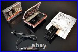 SONY WM-EX651 Portable Cassette Player Walkman Silver Refurbished Remote Set
