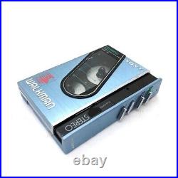 SONY Walkman WM-30 blue cassette case size SUPER SOUND with C-1K refurbished F/S