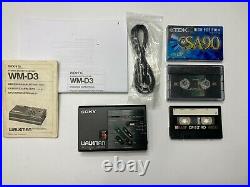 SONY Walkman WM-D3 Professional Stereo Cassette Corder Player -Serviced