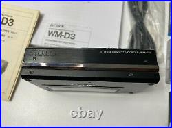 SONY Walkman WM-D3 Professional Stereo Cassette Corder Player -Serviced