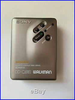 SONY Walkman WM-DD33 SILVER Mega Bass Dolby nr Personal Cassette Player RESTORED