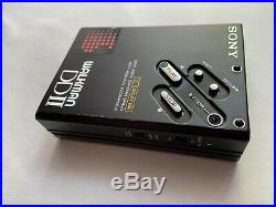 SONY Walkman WM-DDII Serviced WM-DD2 Black Dolby Nr Personal Cassette Player