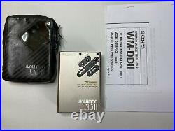 SONY Walkman WM-DDII WM-DD2 Champagne Gold Restored Personal Cassette Player