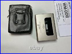SONY Walkman WM-DDII WM-DD2 Champagne Gold Restored Personal Cassette Player
