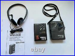 SONY Walkman WM-DDII WM-DD2 Restored with SONY MDR-110 Headphones and Bag
