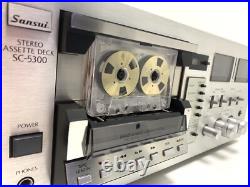Sansui SC-5300 2 Head Stereo Tape Deck Vintage 1979 Hi End Refurbished Good Look