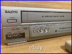 Sanyo DVD & VCR Combo Player 4 HEAD HIFI VHS Recorder REFURBISHED DVW-7200