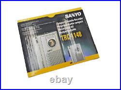 Sanyo TRC-1148 Voice Recorder Standard Cassette Dictaphone Dictation Sanyo TRC-1148 Voice Recorder Standard Cassette Dictaphone Dictation