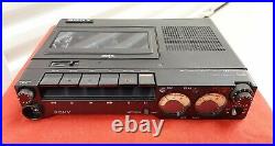 Serviced with All 3 Belts-SONY TC-D5 Stereo Cassette-Corder Player+Leather Case