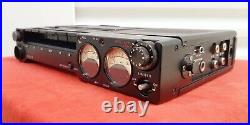 Serviced with All 3 Belts-SONY TC-D5 Stereo Cassette-Corder Player+Leather Case