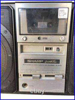 Sharp Radio Gf-505sb Cassette Tape Recorder The Searcher-xl Used Japan