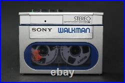 Silver Sony Walkman WM-20 Serviced with New Belt and Working Perfectly
