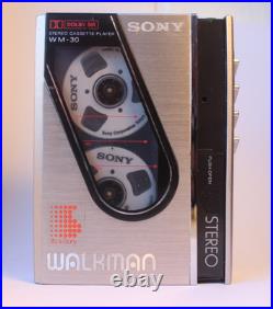 Silver Sony Walkman WM-30 refurbished and working perfectly