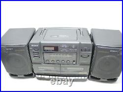 Sony CFD-540 AM/FM Radio CD Player Cassette Player Original Box Boombox
