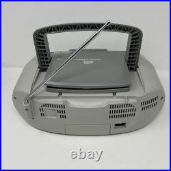 Sony CFD-S01 CD Player Boombox AM FM Radio Cassette Recorder Portable Tested