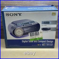 Sony CFD-S01 CD/Radio/Cassette Boombox With Box And Instructions Refurbished Sony CFD-S01 CD/Radio/Cassette Boombox With Box And Instructions Refurbished