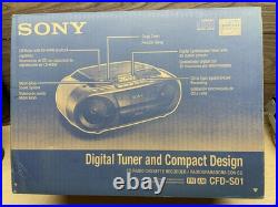 Sony CFD-S01 CD/Radio/Cassette Boombox With Box And Instructions Refurbished Sony CFD-S01 CD/Radio/Cassette Boombox With Box And Instructions Refurbished