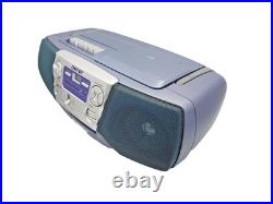 Sony CFD-V7 Boombox Stereo Portable CD Cassette Tape Radio Tuner AM FM Vintage Sony CFD-V7 Boombox Stereo Portable CD Cassette Tape Radio Tuner AM FM Vintage