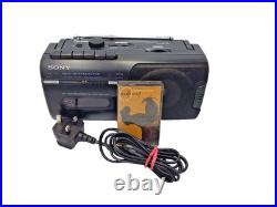 Sony CFM-10 Cassette Tape Player Recorder FM AM Radio Boombox Vintage Black