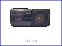Sony CFM-10 Cassette Tape Player Recorder FM AM Radio Boombox Vintage Black