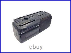 Sony CFM-10 Cassette Tape Player Recorder FM AM Radio Boombox Vintage Black