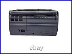 Sony CFM-10 Cassette Tape Player Recorder FM AM Radio Boombox Vintage Black