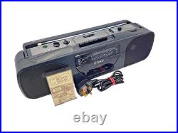 Sony CFS201L Cassette Tape Player Recorder FM AM Radio Portable Boombox Stereo