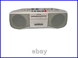 Sony CFS-B21L Cassette Tape Player Recorder FM AM Radio Stereo Boombox Silver