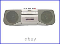 Sony CFS-B21L Cassette Tape Player Recorder FM AM Radio Stereo Boombox Silver