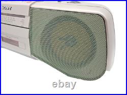 Sony CFS-B21L Cassette Tape Player Recorder FM AM Radio Stereo Boombox Silver