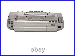 Sony CFS-B21L Cassette Tape Player Recorder FM AM Radio Stereo Boombox Silver