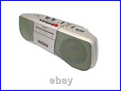 Sony CFS-B21L Cassette Tape Player Recorder FM AM Radio Stereo Boombox Silver