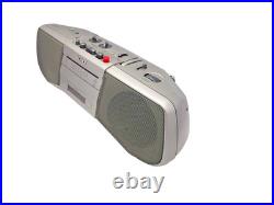 Sony CFS-B21L Cassette Tape Player Recorder FM AM Radio Stereo Boombox Silver